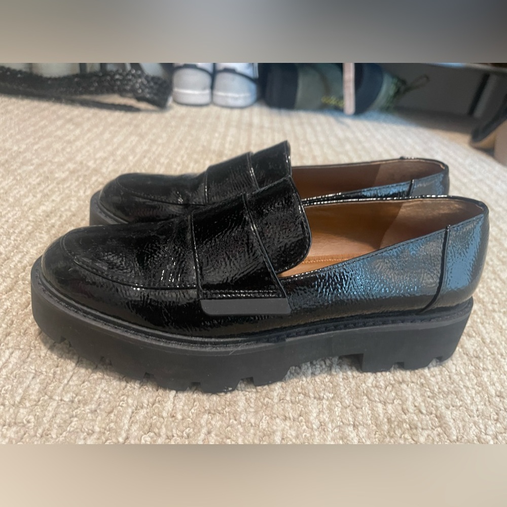 Franco Sarto Black Loafers